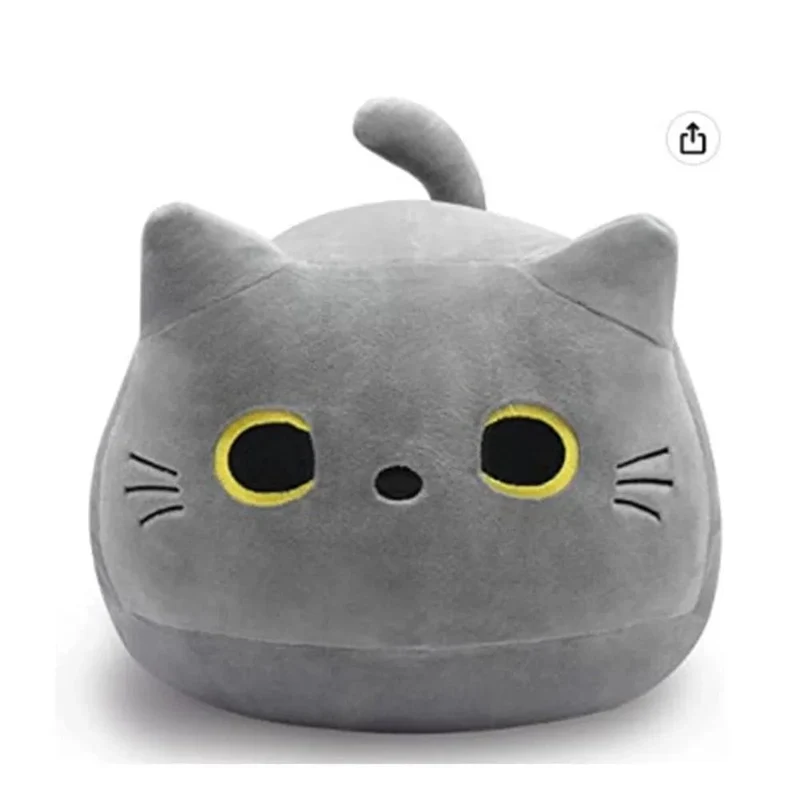 10/30CM Katzenpuppe Kleiner Anhänger Kuschelkissen Kissen Ins Schwarze Katze Plüschtier Puppe für Mädchen Geschenk Plushie Stofftiere