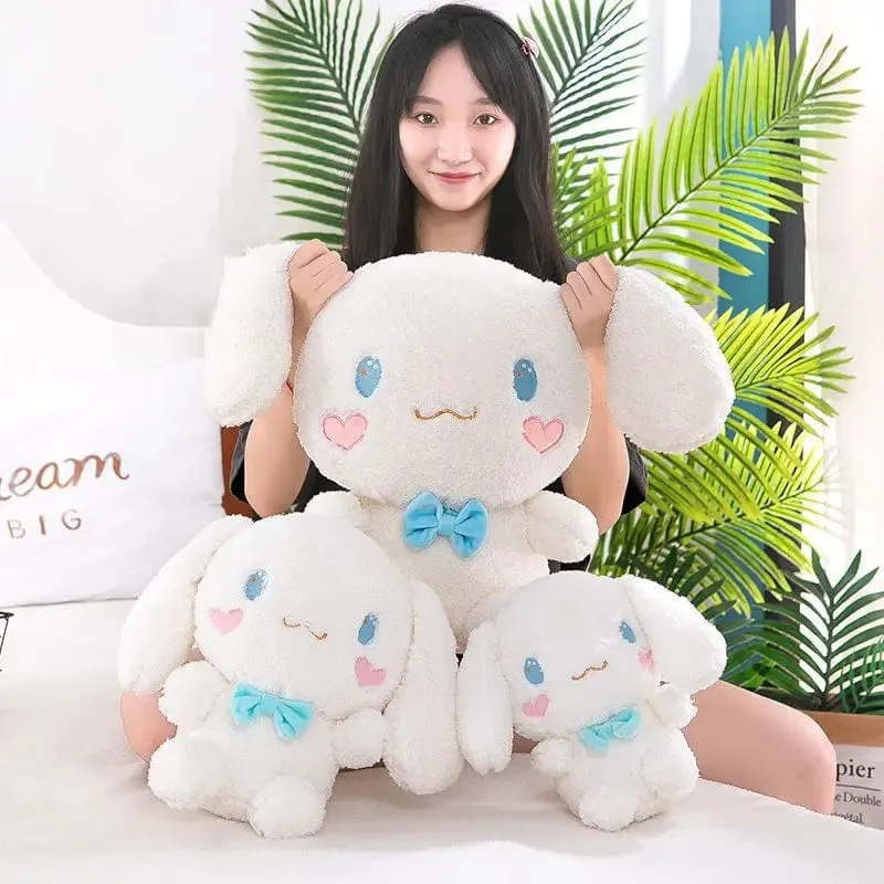 Cinnamoroll Plüschtiere, Cartoon-Hund mit großen Ohren, Puppe, kleines weißes Hundespielzeug, gibt der besten Freundin Mädchen Schlafkissen, Dekoration, Plüschpuppe