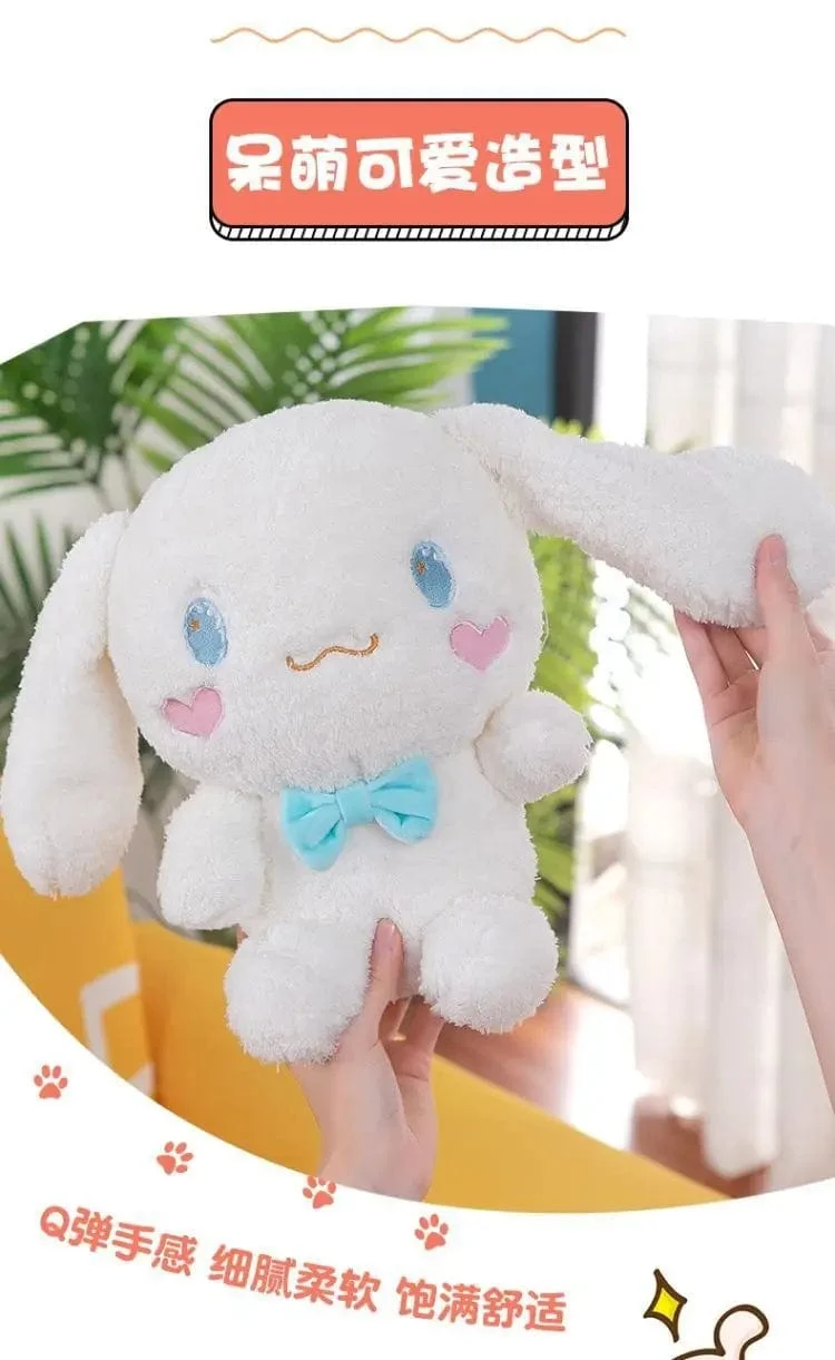 Cinnamoroll Plüschtiere, Cartoon-Hund mit großen Ohren, Puppe, kleines weißes Hundespielzeug, gibt der besten Freundin Mädchen Schlafkissen, Dekoration, Plüschpuppe