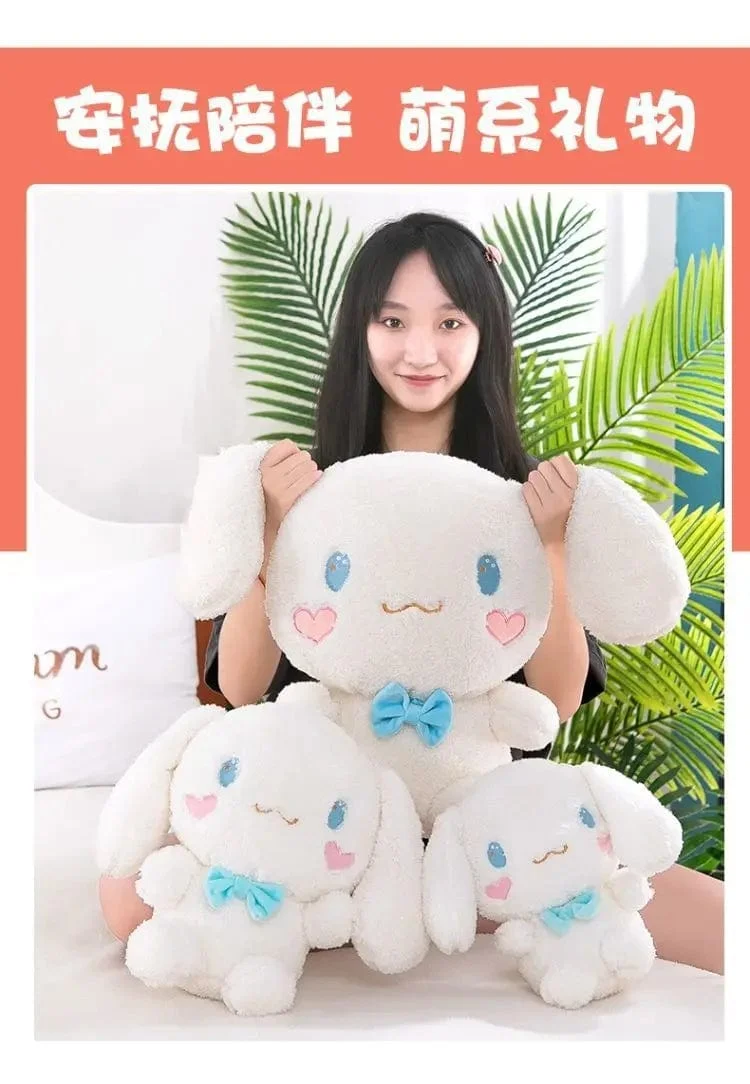 Cinnamoroll Plüschtiere, Cartoon-Hund mit großen Ohren, Puppe, kleines weißes Hundespielzeug, gibt der besten Freundin Mädchen Schlafkissen, Dekoration, Plüschpuppe