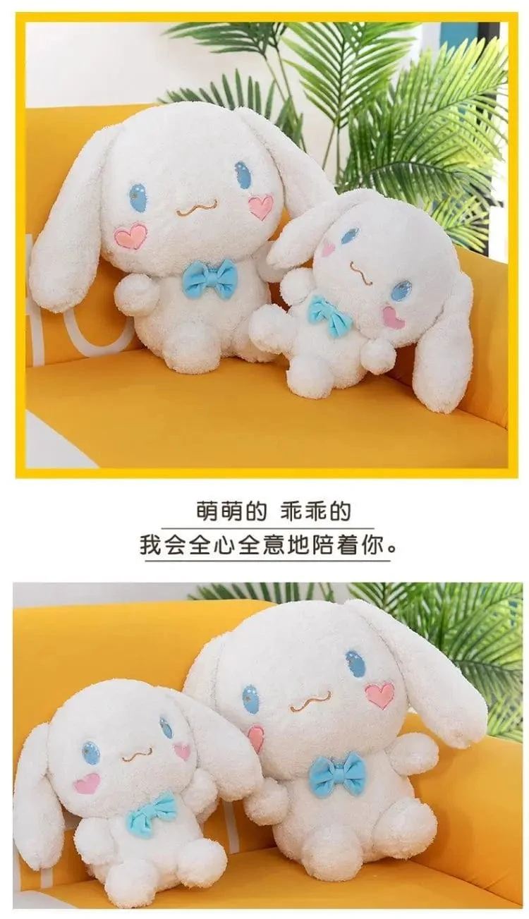 Cinnamoroll Plüschtiere, Cartoon-Hund mit großen Ohren, Puppe, kleines weißes Hundespielzeug, gibt der besten Freundin Mädchen Schlafkissen, Dekoration, Plüschpuppe
