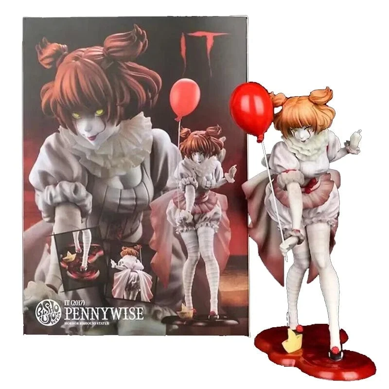 NECA Pennywise Joker Action Figur Spielzeug Puppe Horror Halloween Weihnachten Geschenk 18cm Bücherregal Ornament