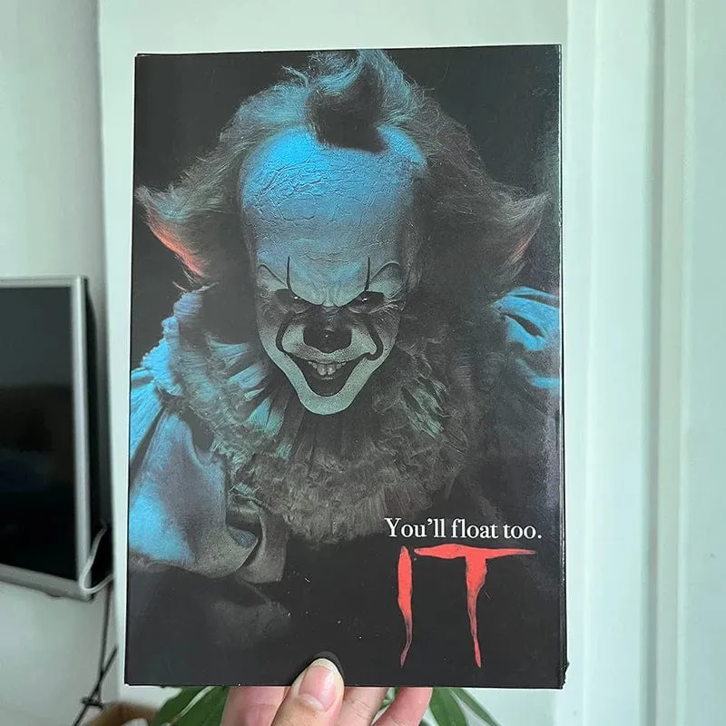 NECA Pennywise Joker Action Figur Spielzeug Puppe Horror Halloween Weihnachten Geschenk 18cm Bücherregal Ornament