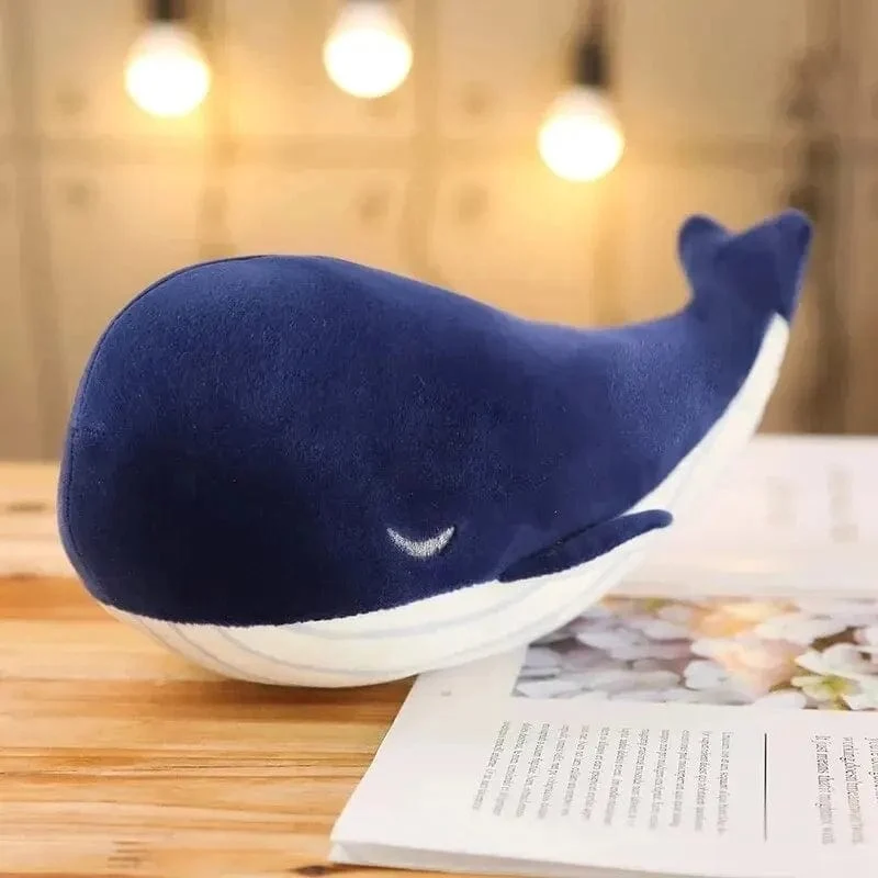 25 cm Cartoon Weiche Kleine Blauwal Plüsch Spielzeug Gefüllte Meerestiere Kissen Schöne Fische Delphin Puppen für Mädchen Kinder Geburtstag Geschenk