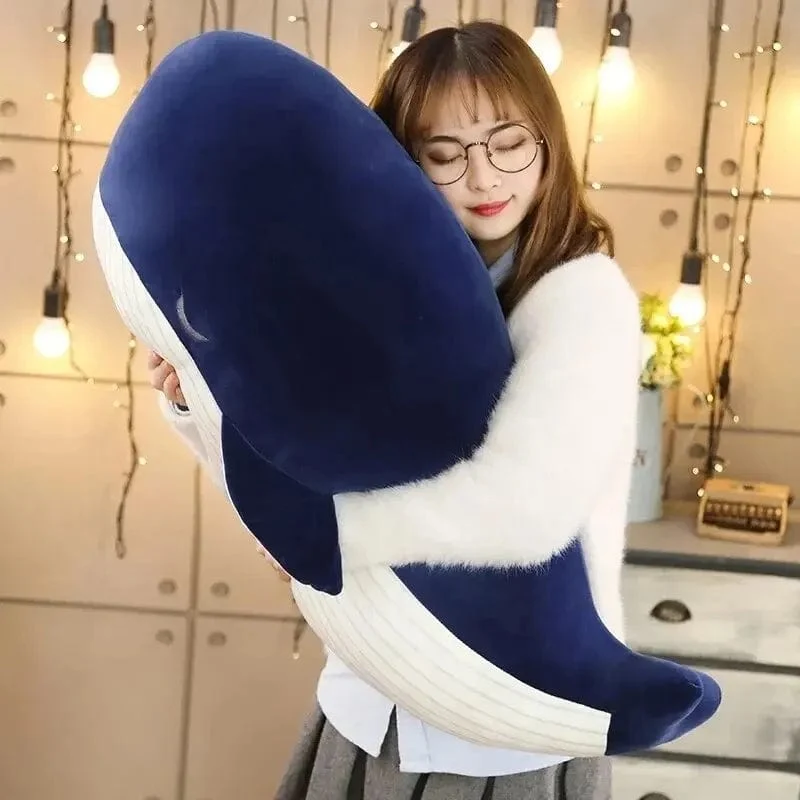 25 cm Cartoon Weiche Kleine Blauwal Plüsch Spielzeug Gefüllte Meerestiere Kissen Schöne Fische Delphin Puppen für Mädchen Kinder Geburtstag Geschenk