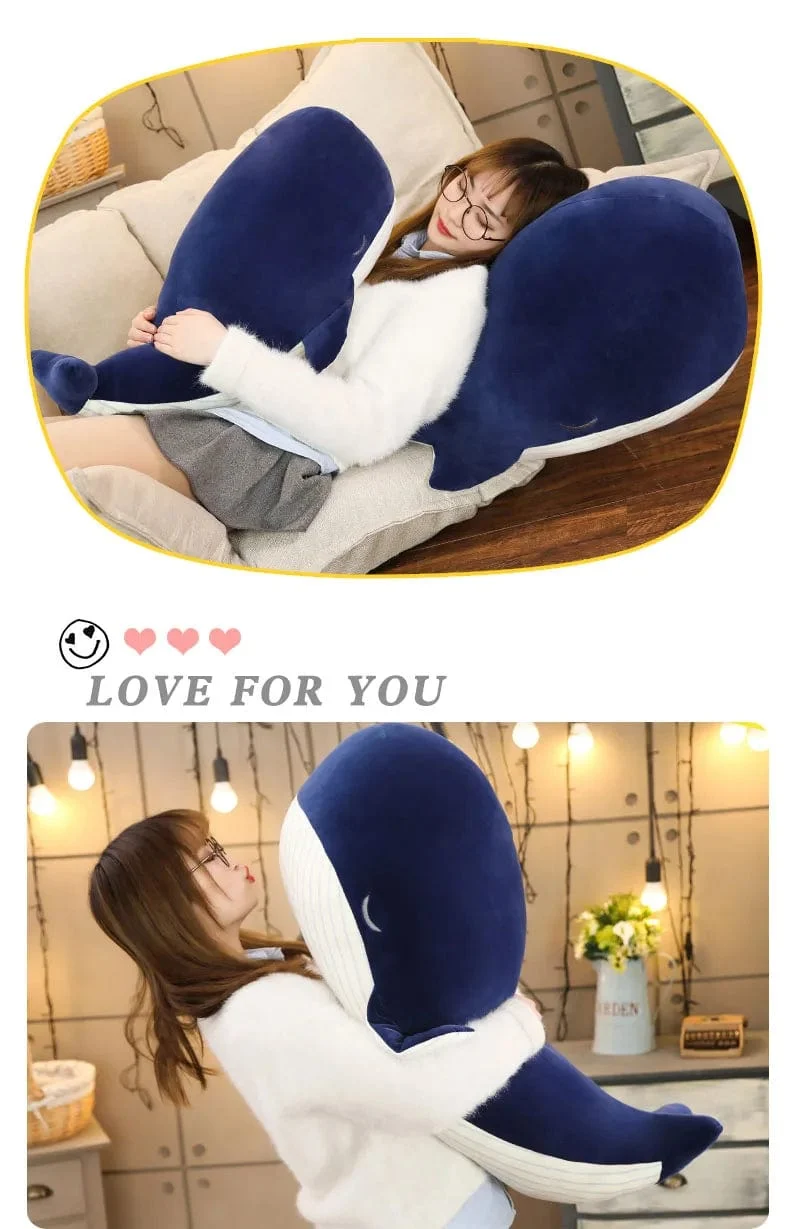 25 cm Cartoon Weiche Kleine Blauwal Plüsch Spielzeug Gefüllte Meerestiere Kissen Schöne Fische Delphin Puppen für Mädchen Kinder Geburtstag Geschenk