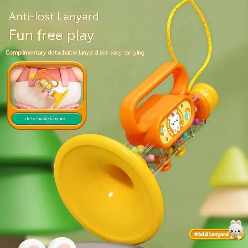 Kleines Kaninchenhorn Kinderspielzeug, Baby bläst Cartoon-Mundharmonika-Pfeife Musikinstrument