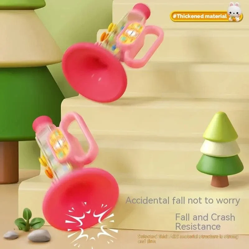 Kleines Kaninchenhorn Kinderspielzeug, Baby bläst Cartoon-Mundharmonika-Pfeife Musikinstrument