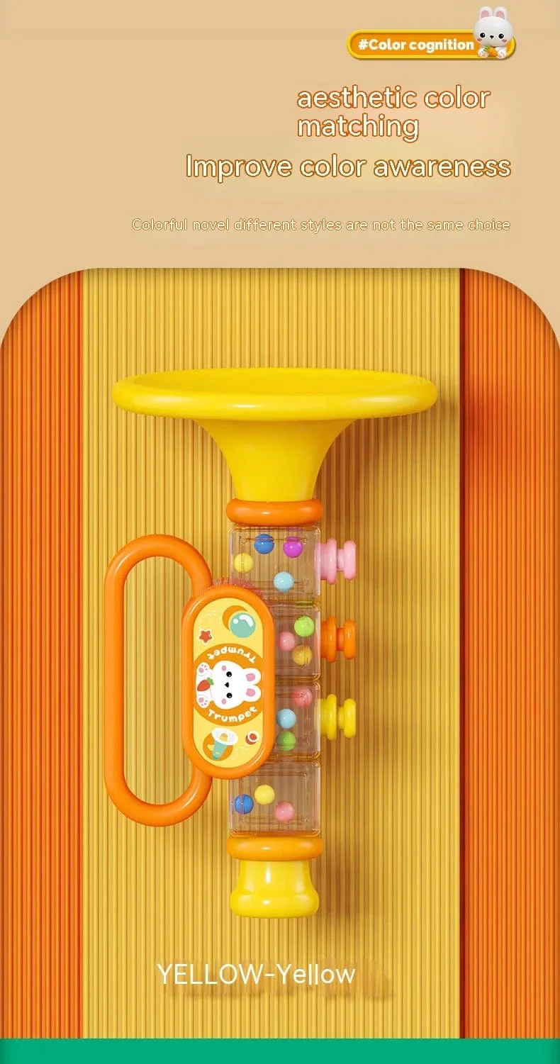 Kleines Kaninchenhorn Kinderspielzeug, Baby bläst Cartoon-Mundharmonika-Pfeife Musikinstrument