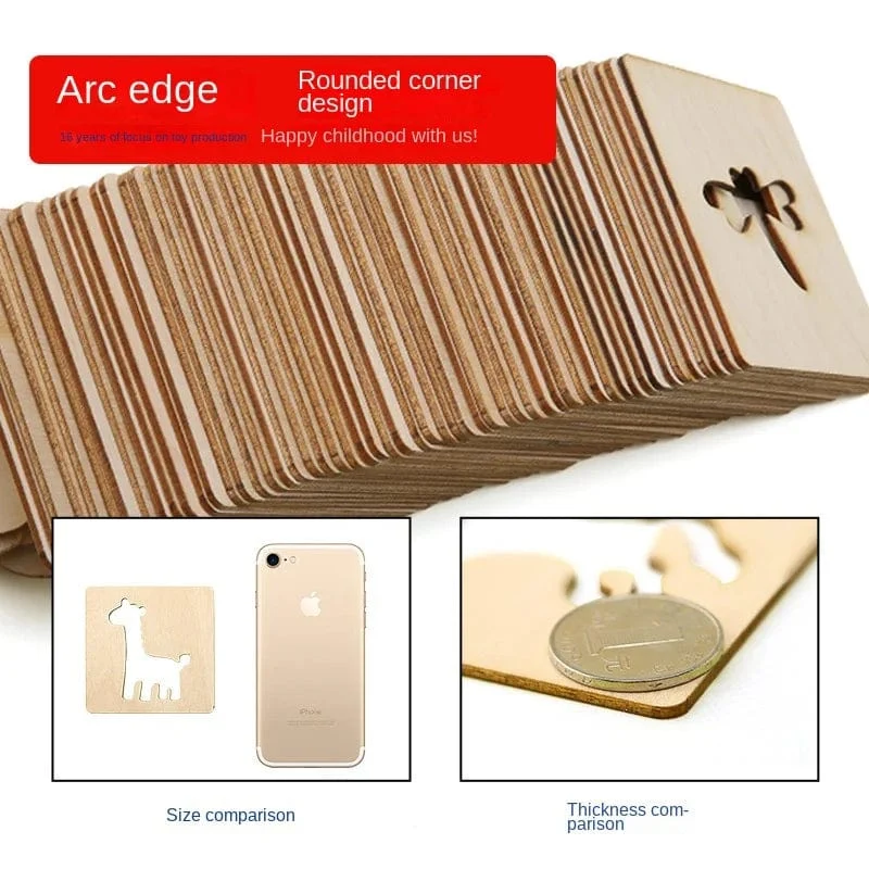 20 stücke Montessori Kinder Zeichnung Spielzeug Holz DIY Malerei Vorlage Schablonen Lernen Pädagogisches Spielzeug für Kinder Holz Spielzeug Geschenk