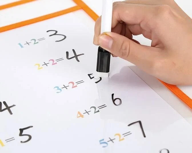 10 Stücke Transparent Trockenen Pinsel Tasche Kinder Handwerk Reißbrett Malerei Doodle Färbung Lernen Pädagogisches Spielzeug Für Kinder Geschenk
