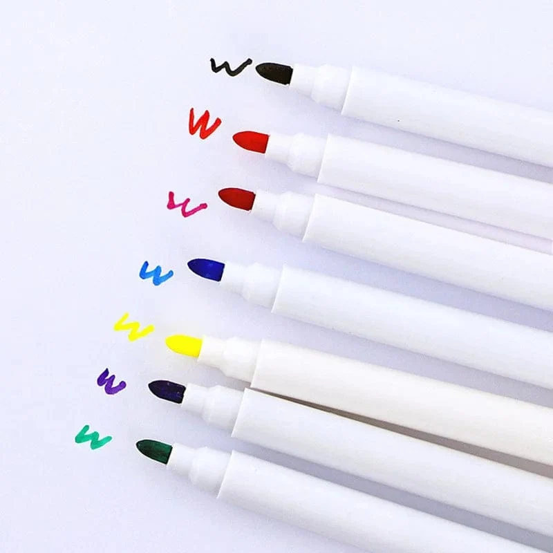 10 Stücke Transparent Trockenen Pinsel Tasche Kinder Handwerk Reißbrett Malerei Doodle Färbung Lernen Pädagogisches Spielzeug Für Kinder Geschenk