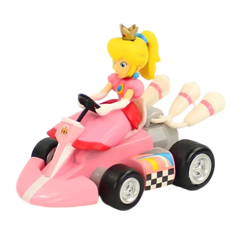 Super Mario Pull Back Auto Grün Yoshi Donkey Kong Bowser Luigi Toad Prinzessin Peach Action Figur Spielzeug Anime Spiel Puppe Kind Geschenke