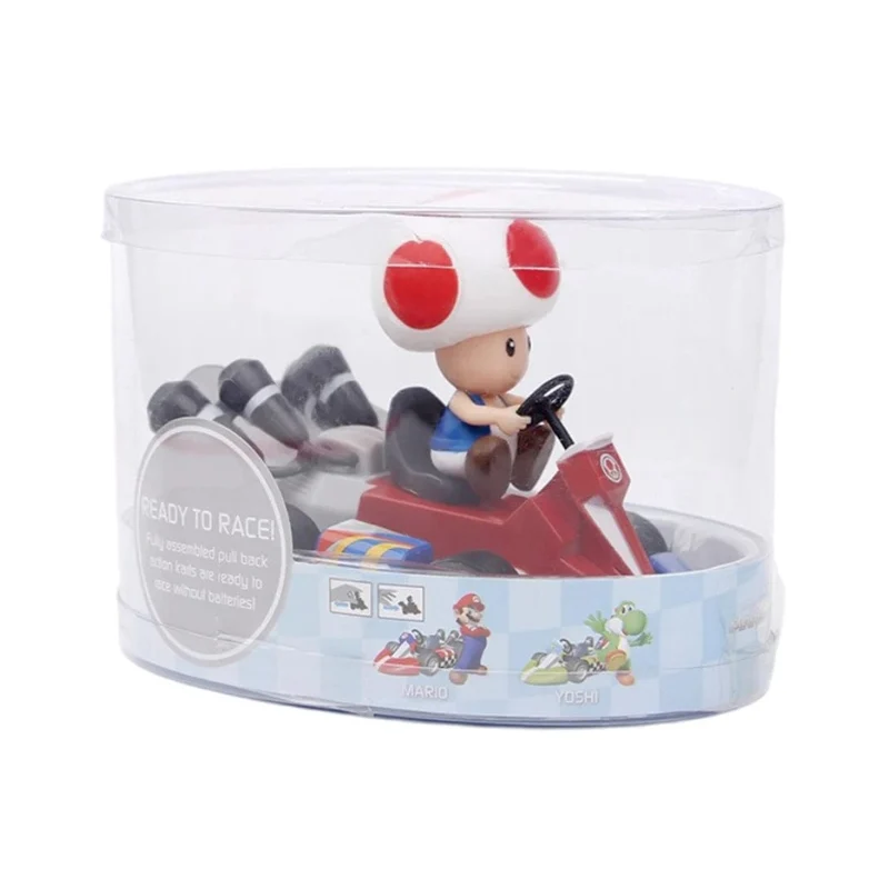 Super Mario Pull Back Auto Grün Yoshi Donkey Kong Bowser Luigi Toad Prinzessin Peach Action Figur Spielzeug Anime Spiel Puppe Kind Geschenke