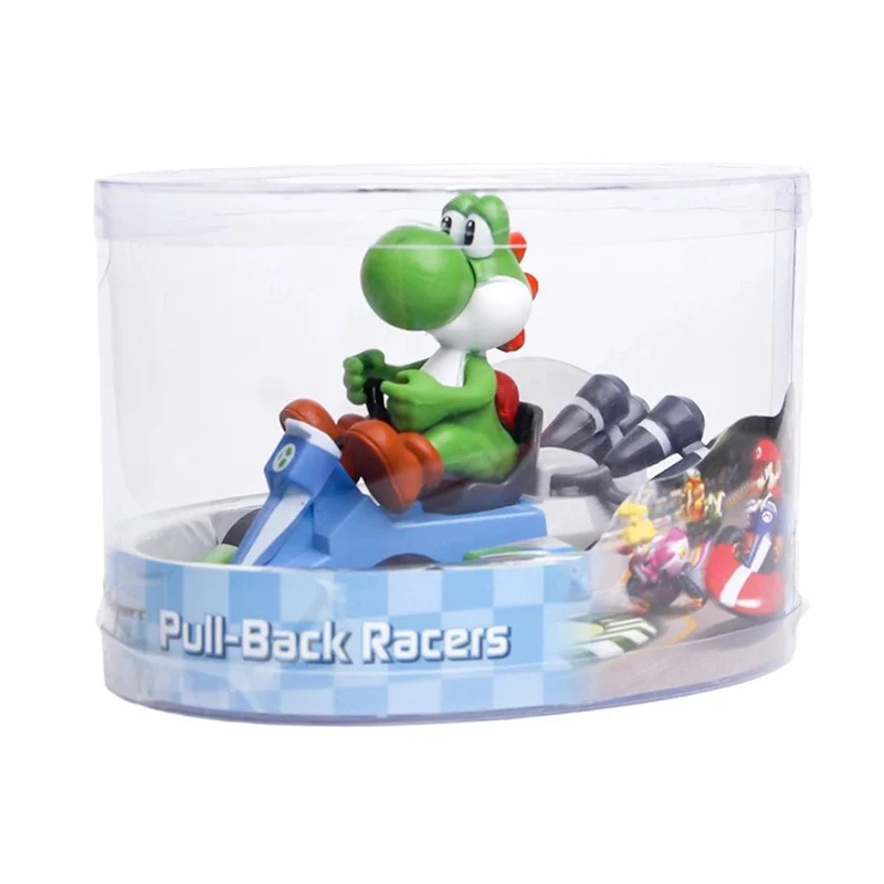 Super Mario Pull Back Auto Grün Yoshi Donkey Kong Bowser Luigi Toad Prinzessin Peach Action Figur Spielzeug Anime Spiel Puppe Kind Geschenke