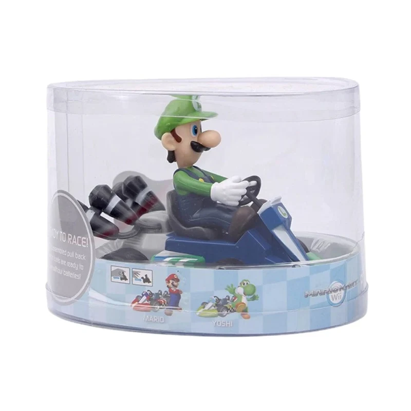 Super Mario Pull Back Auto Grün Yoshi Donkey Kong Bowser Luigi Toad Prinzessin Peach Action Figur Spielzeug Anime Spiel Puppe Kind Geschenke