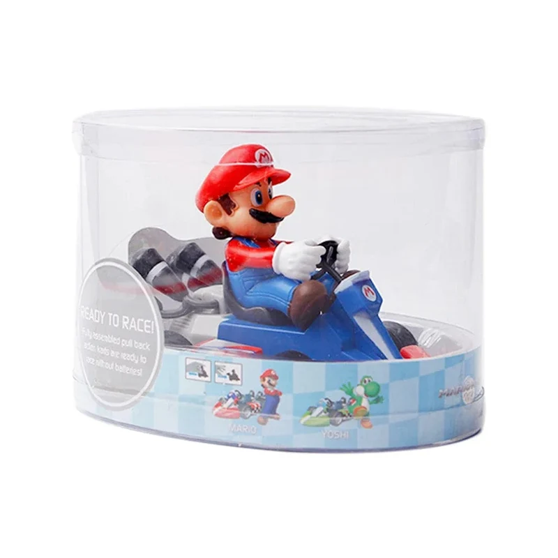 Super Mario Pull Back Auto Grün Yoshi Donkey Kong Bowser Luigi Toad Prinzessin Peach Action Figur Spielzeug Anime Spiel Puppe Kind Geschenke