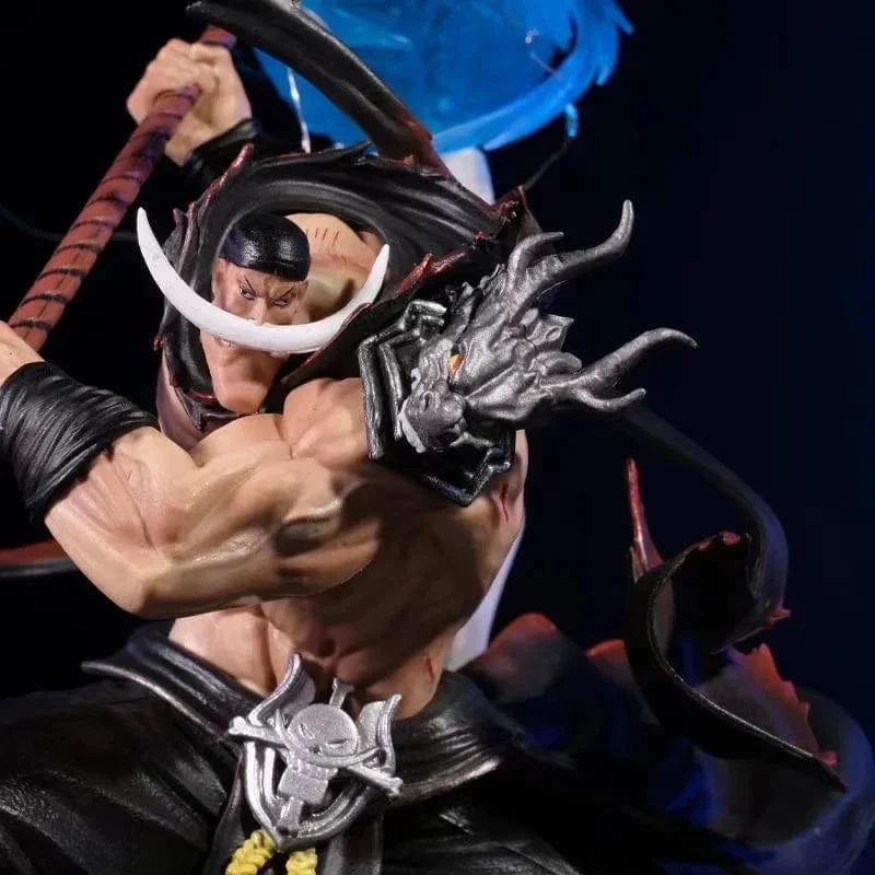 29 cm Weißer Bart Edward Newgate Anime One Pieceed Vier Kaiser Tiens Leuchtende Actionfigur Sammlermodell Spielzeug Geburtstagsgeschenk