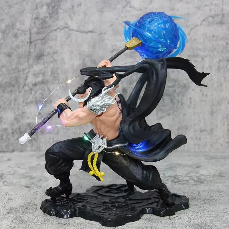 29 cm Weißer Bart Edward Newgate Anime One Pieceed Vier Kaiser Tiens Leuchtende Actionfigur Sammlermodell Spielzeug Geburtstagsgeschenk