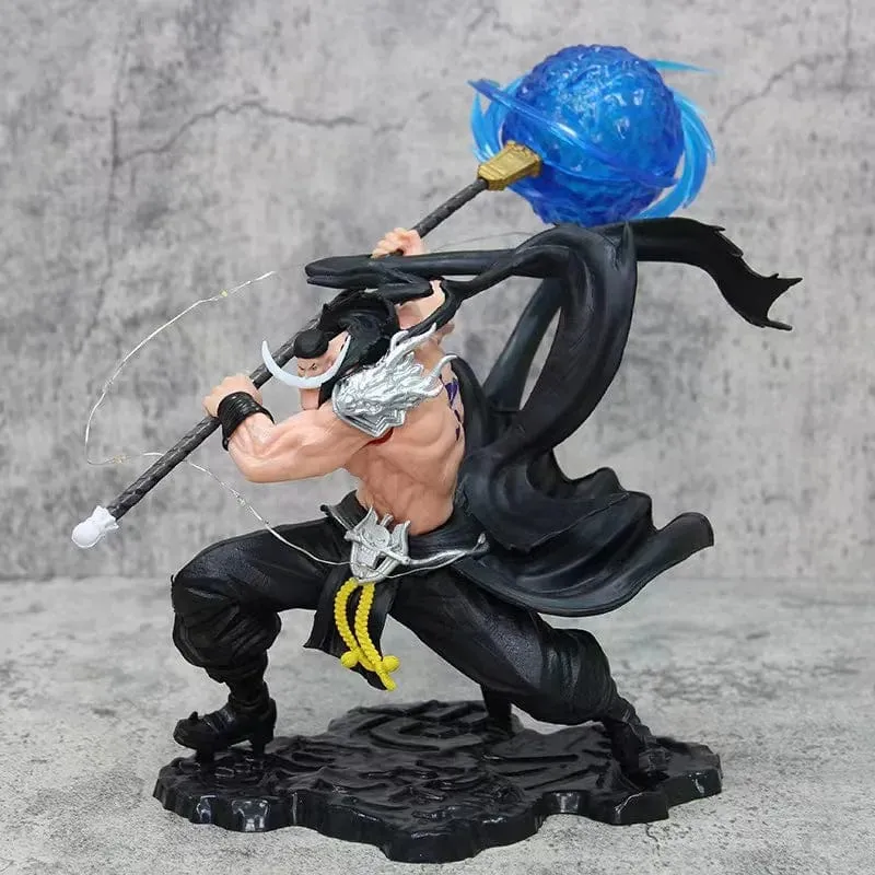 29 cm Weißer Bart Edward Newgate Anime One Pieceed Vier Kaiser Tiens Leuchtende Actionfigur Sammlermodell Spielzeug Geburtstagsgeschenk