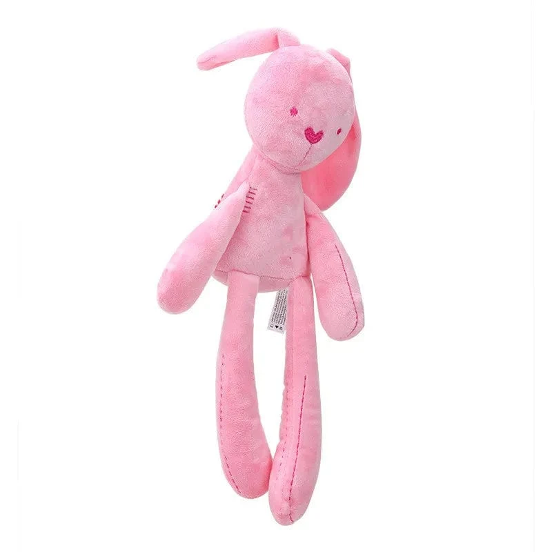 Baby Plüsch Kaninchen Handpuppe Weiche Krippe Kinderwagen Säugling Schlaf Beruhigende Puppe Mobile Kinderwagen Kinder Hängenden Ring Spielzeug Für Kinder Geschenk