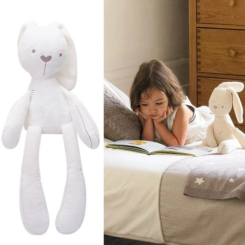 Baby Plüsch Kaninchen Handpuppe Weiche Krippe Kinderwagen Säugling Schlaf Beruhigende Puppe Mobile Kinderwagen Kinder Hängenden Ring Spielzeug Für Kinder Geschenk