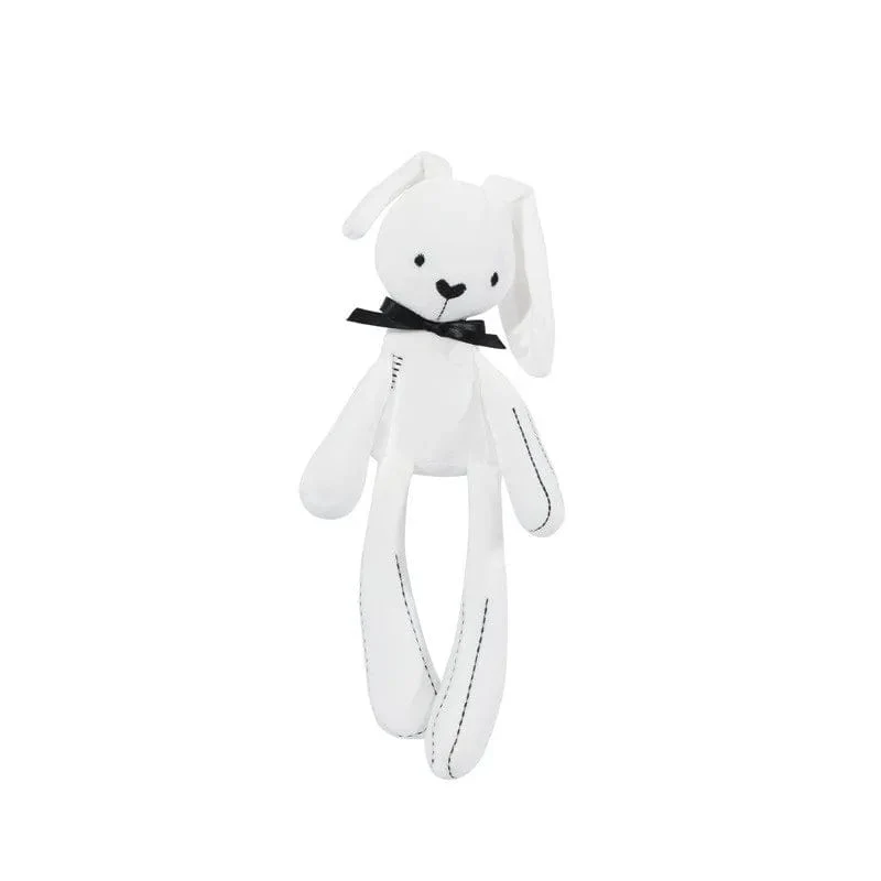 Baby Plüsch Kaninchen Handpuppe Weiche Krippe Kinderwagen Säugling Schlaf Beruhigende Puppe Mobile Kinderwagen Kinder Hängenden Ring Spielzeug Für Kinder Geschenk