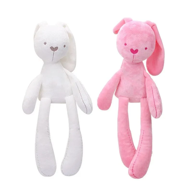 Baby Plüsch Kaninchen Handpuppe Weiche Krippe Kinderwagen Säugling Schlaf Beruhigende Puppe Mobile Kinderwagen Kinder Hängenden Ring Spielzeug Für Kinder Geschenk