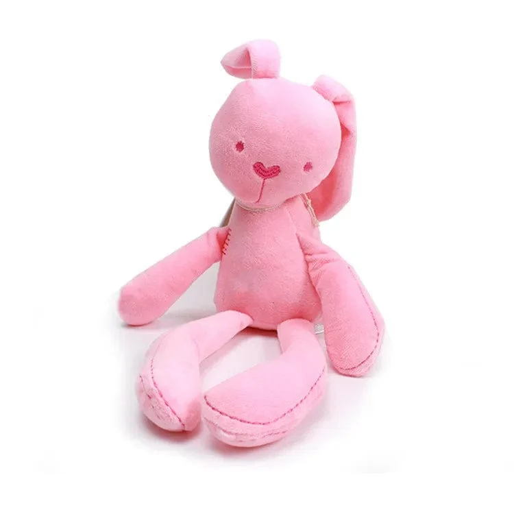 Baby Plüsch Kaninchen Handpuppe Weiche Krippe Kinderwagen Säugling Schlaf Beruhigende Puppe Mobile Kinderwagen Kinder Hängenden Ring Spielzeug Für Kinder Geschenk