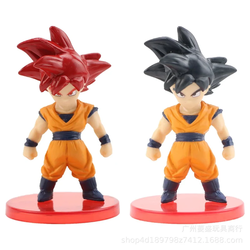 78 Teile/los Dragon Ball Mini Figur Großhandel 18 + 18 + 21 + 21 6-8cm Figuren Mit basis Gacha Anime PVC Puppen Spielzeug