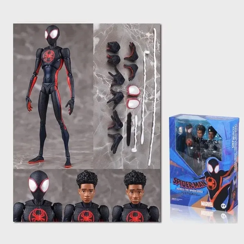 Shf Anime Spider-Man Figuarts Miles Morales Gwen Actionfiguren Gwen Spider Woman Figur Spiderman Figur PVC Modell Puppenspielzeug