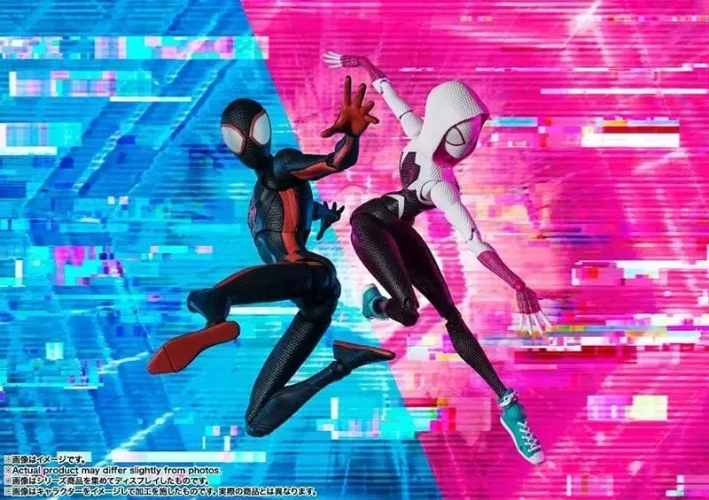 Shf Anime Spider-Man Figuarts Miles Morales Gwen Actionfiguren Gwen Spider Woman Figur Spiderman Figur PVC Modell Puppenspielzeug