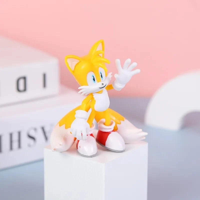 6 Stil Heißer Verkauf Sonics Film und Fernsehen PVC Charakter Spielzeug Igel Schatten Schwanz Figur Modell Puppen Kinder Tier Spielzeug