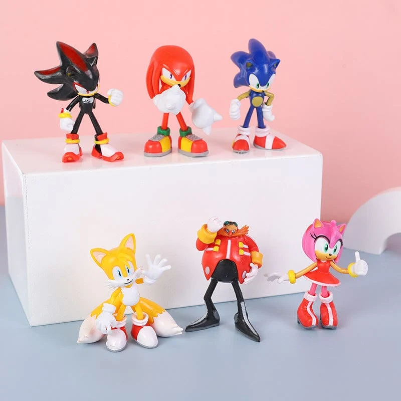 6 Stil Heißer Verkauf Sonics Film und Fernsehen PVC Charakter Spielzeug Igel Schatten Schwanz Figur Modell Puppen Kinder Tier Spielzeug