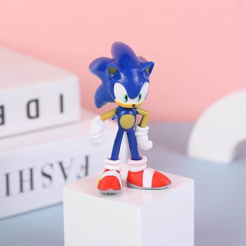 6 Stil Heißer Verkauf Sonics Film und Fernsehen PVC Charakter Spielzeug Igel Schatten Schwanz Figur Modell Puppen Kinder Tier Spielzeug
