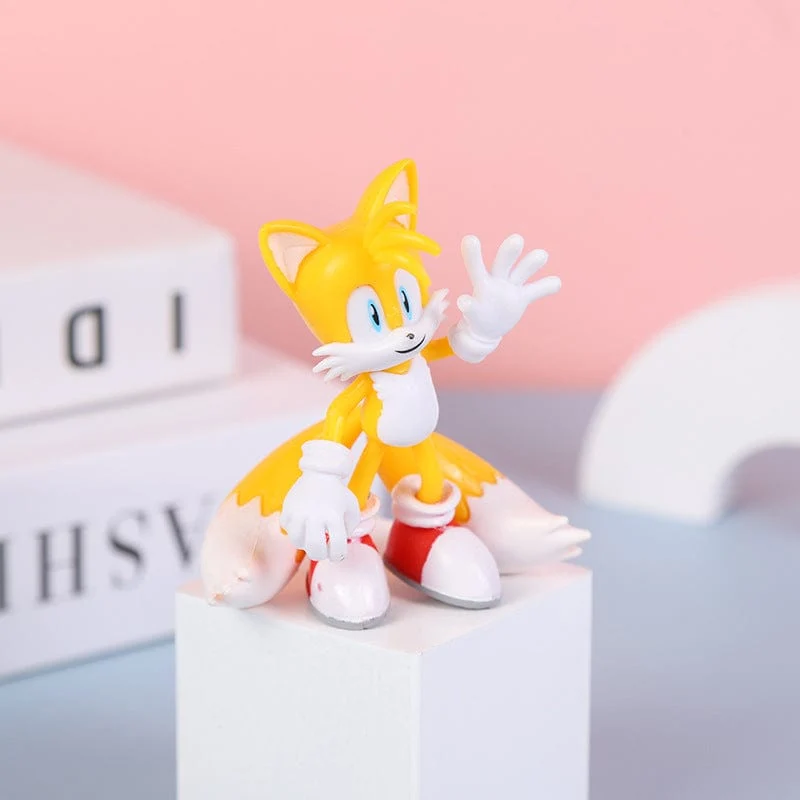 6 Stil Heißer Verkauf Sonics Film und Fernsehen PVC Charakter Spielzeug Igel Schatten Schwanz Figur Modell Puppen Kinder Tier Spielzeug