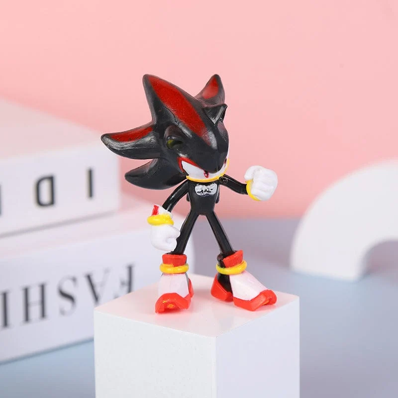 6 Stil Heißer Verkauf Sonics Film und Fernsehen PVC Charakter Spielzeug Igel Schatten Schwanz Figur Modell Puppen Kinder Tier Spielzeug