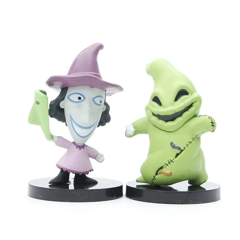 10 Teile/los Cartoon Der Albtraum Sally Skellington Jack Actionfigur Spielzeug Weihnachten PVC Modell Vinyl Figur Halloween Geschenk