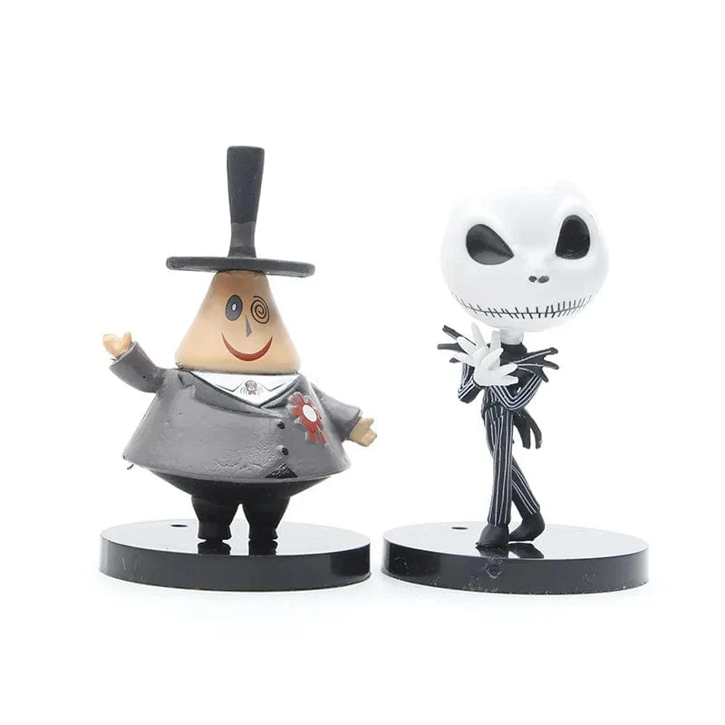 10 Teile/los Cartoon Der Albtraum Sally Skellington Jack Actionfigur Spielzeug Weihnachten PVC Modell Vinyl Figur Halloween Geschenk