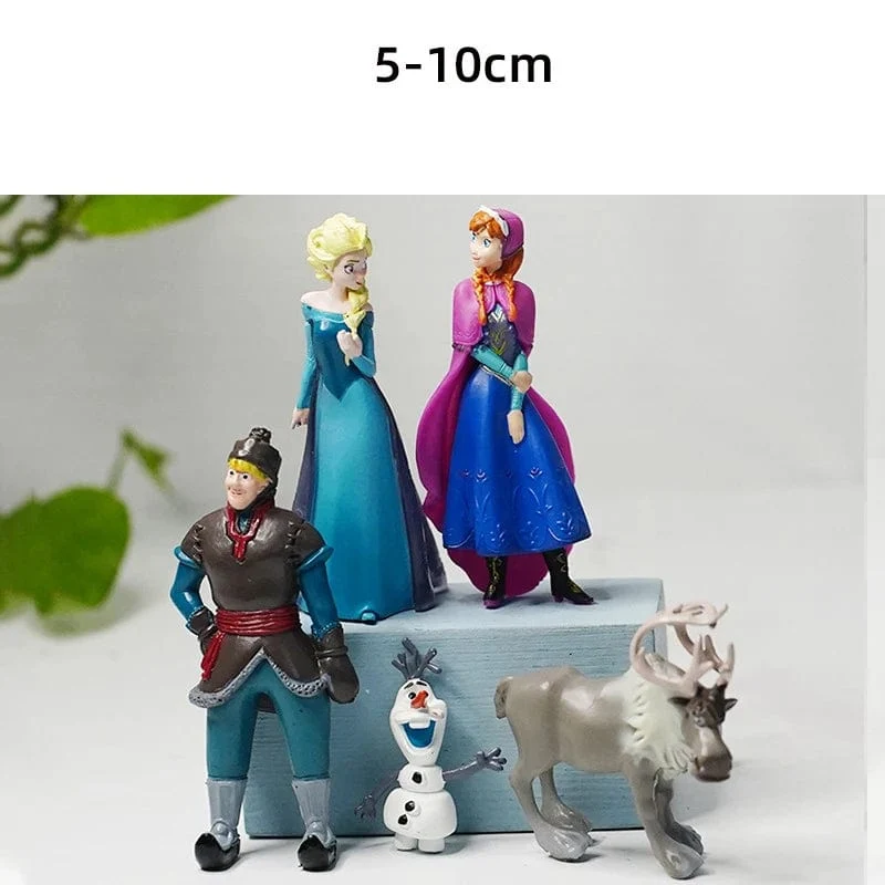 5 teile/satz Die Eiskönigin Prinzessin Schneekönigin Anna Elsa Kristoff Sven Olaf PVC Modell Action Figure Puppen Spielzeug für Kinder Weihnachtsgeschenk