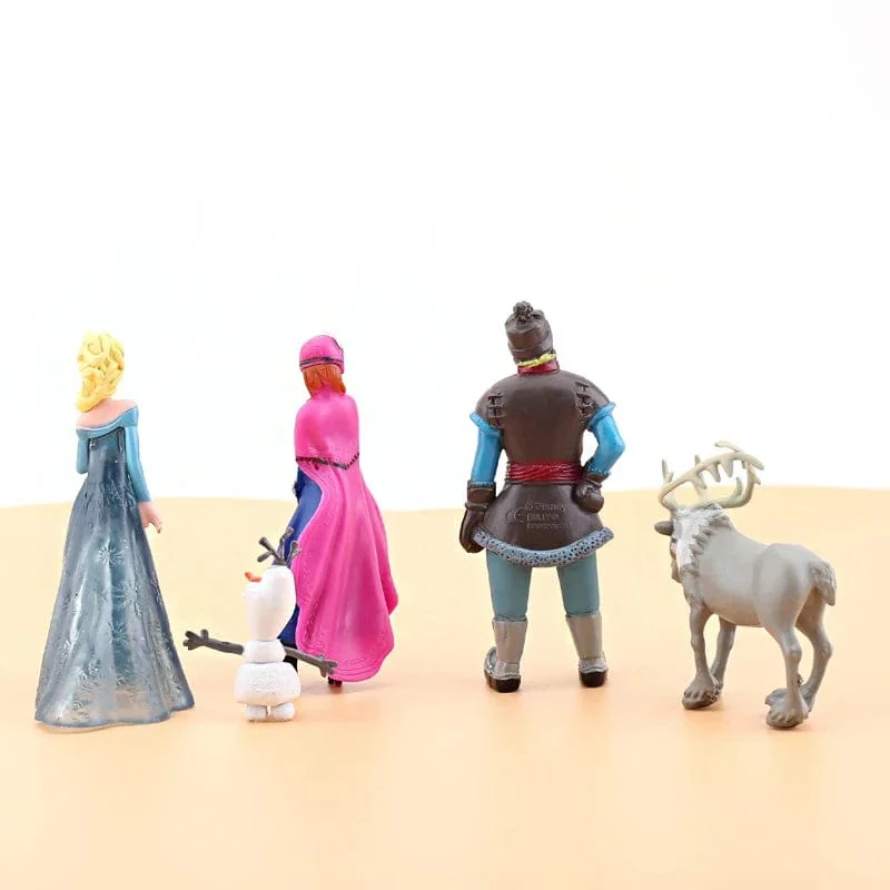 5 teile/satz Die Eiskönigin Prinzessin Schneekönigin Anna Elsa Kristoff Sven Olaf PVC Modell Action Figure Puppen Spielzeug für Kinder Weihnachtsgeschenk