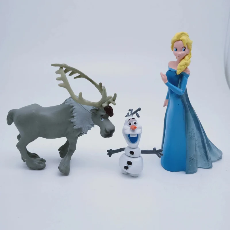 5 teile/satz Die Eiskönigin Prinzessin Schneekönigin Anna Elsa Kristoff Sven Olaf PVC Modell Action Figure Puppen Spielzeug für Kinder Weihnachtsgeschenk