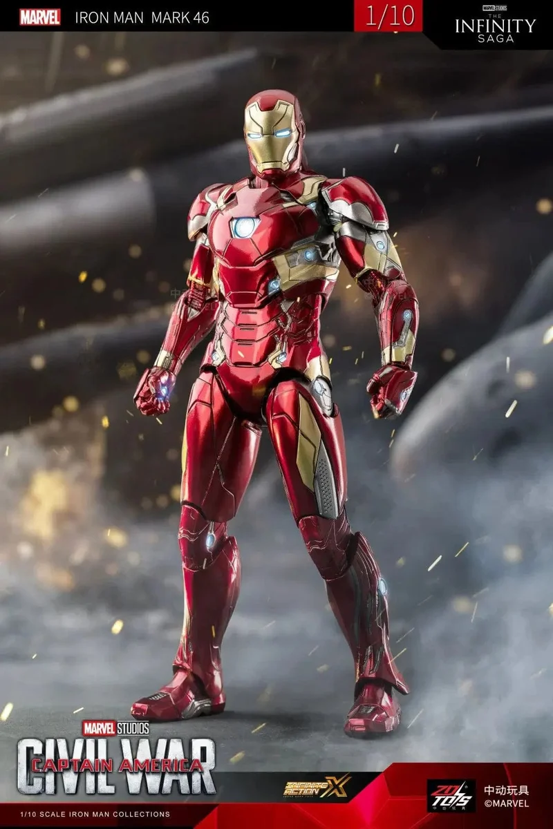 ZD Original Iron Man MK35 MK47 MK46 Iron Patriot MK17 MK21 MK42 MK50 War Machine Legends Avengers Actionfigur Sammeln Spielzeug Geschenk