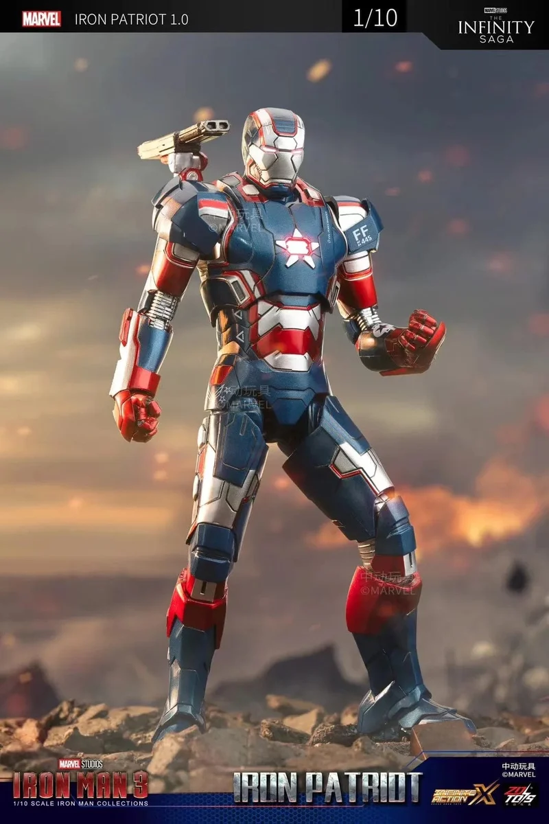 ZD Original Iron Man MK35 MK47 MK46 Iron Patriot MK17 MK21 MK42 MK50 War Machine Legends Avengers Actionfigur Sammeln Spielzeug Geschenk