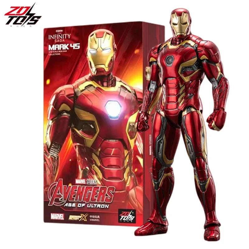 ZD Original Iron Man MK35 MK47 MK46 Iron Patriot MK17 MK21 MK42 MK50 War Machine Legends Avengers Actionfigur Sammeln Spielzeug Geschenk