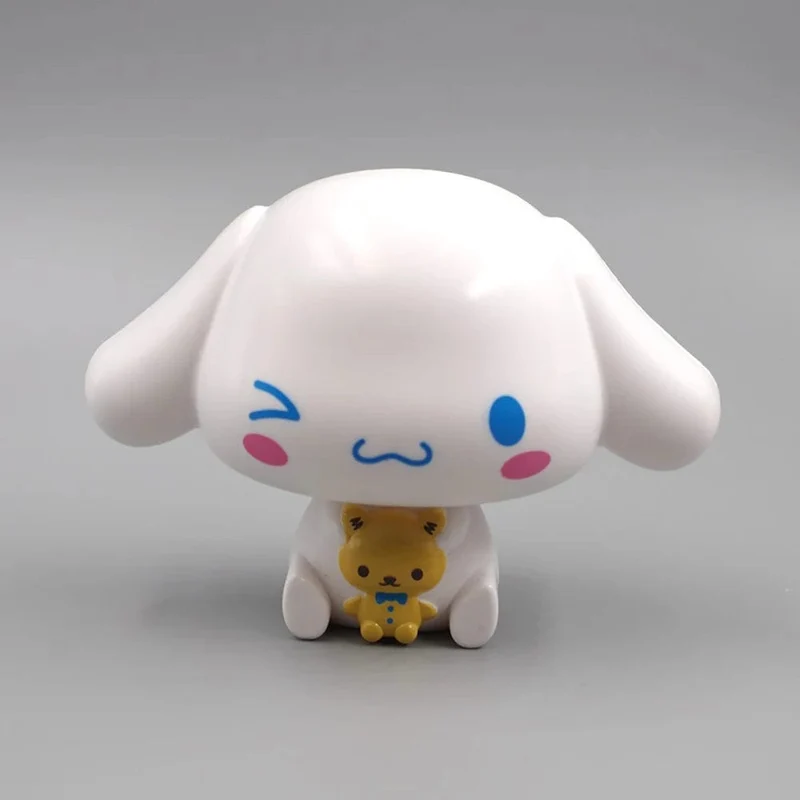 Kawaii Sanrio Anime Figur Cinnamoroll Pachacco Kuromi Puppe Hallo Kitty Action-Figuren DIY Kuchen dekorieren Spielzeug Geschenke für Kinder