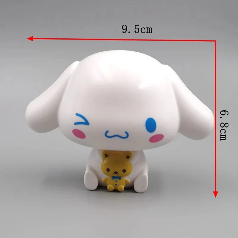 Kawaii Sanrio Anime Figur Cinnamoroll Pachacco Kuromi Puppe Hallo Kitty Action-Figuren DIY Kuchen dekorieren Spielzeug Geschenke für Kinder