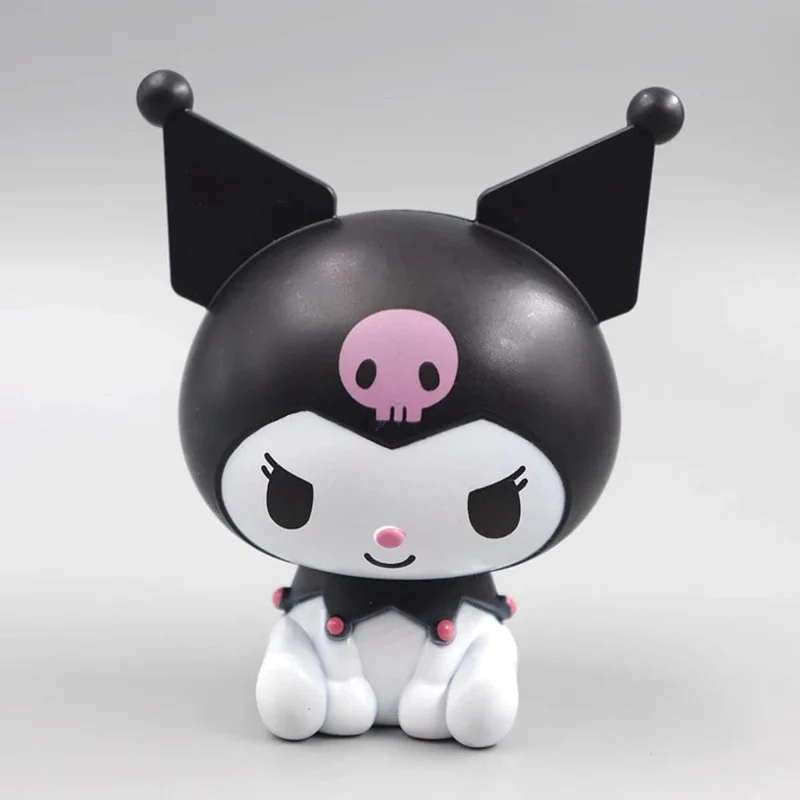 Kawaii Sanrio Anime Figur Cinnamoroll Pachacco Kuromi Puppe Hallo Kitty Action-Figuren DIY Kuchen dekorieren Spielzeug Geschenke für Kinder