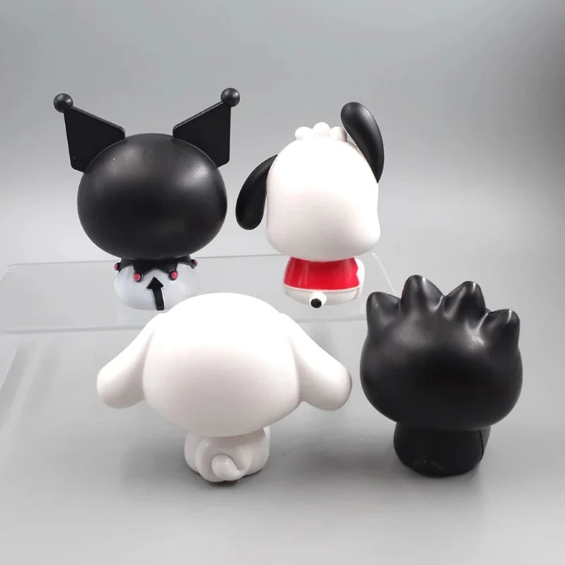 Kawaii Sanrio Anime Figur Cinnamoroll Pachacco Kuromi Puppe Hallo Kitty Action-Figuren DIY Kuchen dekorieren Spielzeug Geschenke für Kinder