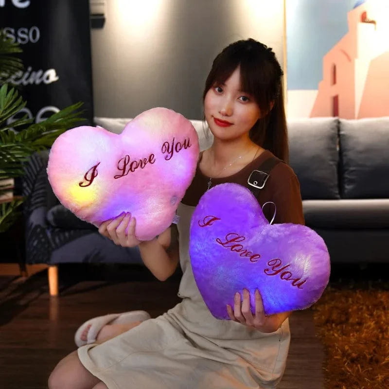34CM Kreatives Spielzeug Leuchtendes Kissen Weiche Angefüllte Plüsch Leuchtende Bunte Sterne Kissen Led Licht Spielzeug Geschenk Für Kinder Kinder Mädchen
